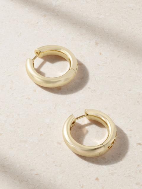 ANITA KO Cosmo 18-karat gold hoop earrings Gold