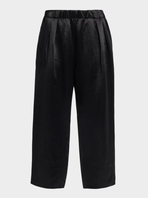 MARIA McMANUS Lyocell Wide-Leg Crop Pull-On Pants