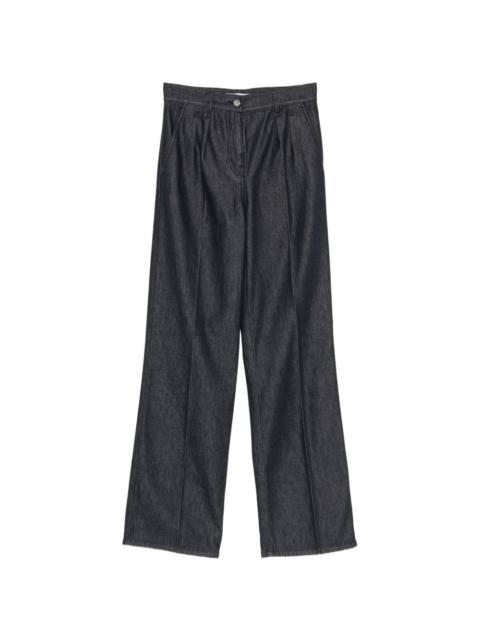 Max Mara cotton pleated jeans