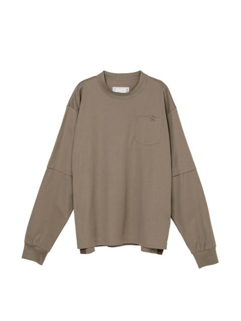 sacai s Cotton Jersey L/S T-Shirt