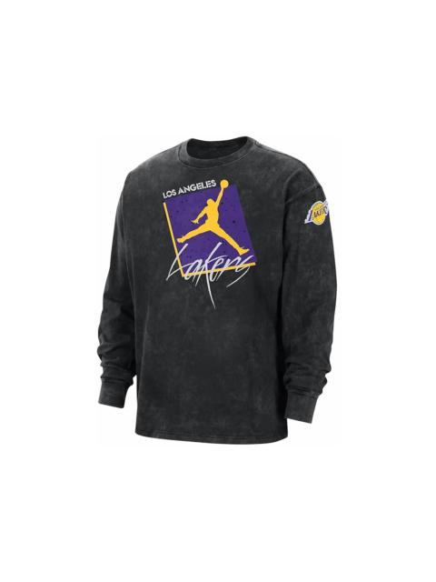 Jordan Jordan NBA Los Angeles Lakers Max 90 Courtside L/S T-shirt Black