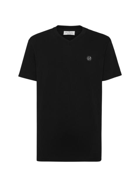 PHILIPP PLEIN logo-appliquÃ© cotton T-shirt