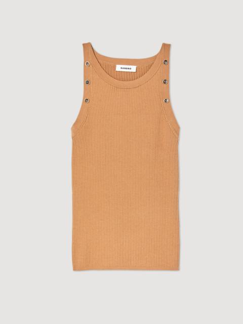 Sandro Ribbed tank