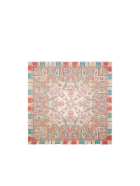 Etro paisley-foliage scarf