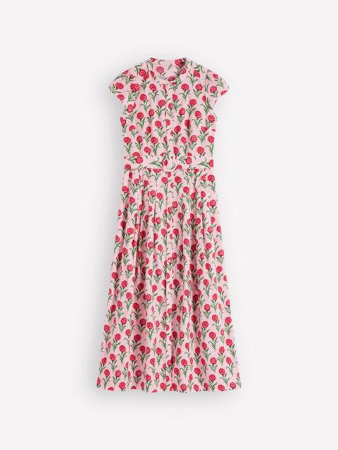 BODEN Arabella Cotton Maxi Dress-Pink Carnation Stem
