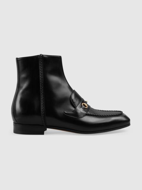 Men's ankle boot with Horsebit detail