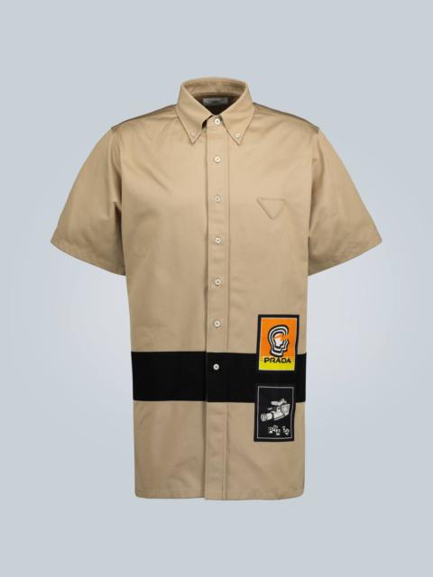 Prada Short-sleeved chino shirt
