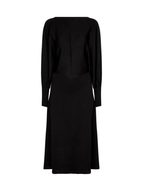 Victoria Beckham Open-back stretch-knit midi dress