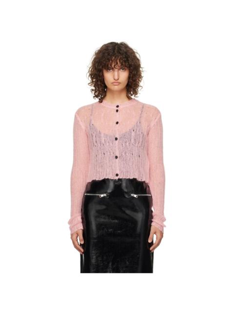 Pink Knitted Cardigan