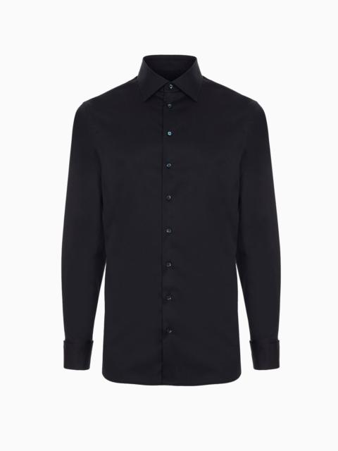 GIORGIO ARMANI Luxury cotton twill shirt