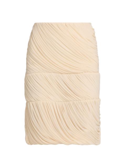 RONNY KOBO Women's Alory Draped Jersey Skirt - Ivory