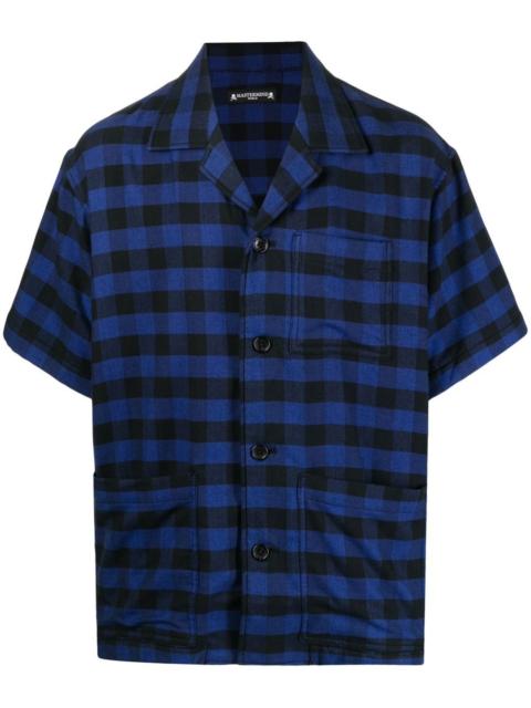 MASTERMIND WORLD plaid-check embroidered shirt
