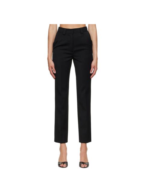 LVIR Black Slim-Fit Trousers