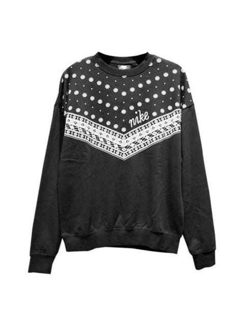 Nike (WMNS) Nike Sportswear Heritage Round-neck Sweatshirt 'Black' CU5949-010