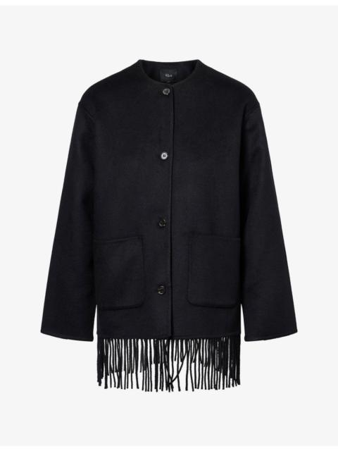 Rails Tomoko Fringed Wool-Blend Jacket
