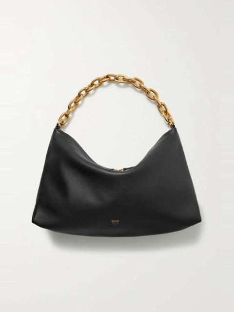 KHAITE Clara chain-embellished leather shoulder bag