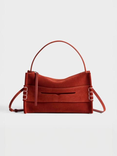 JW Anderson LOAFER BAG IN RUST SUEDE