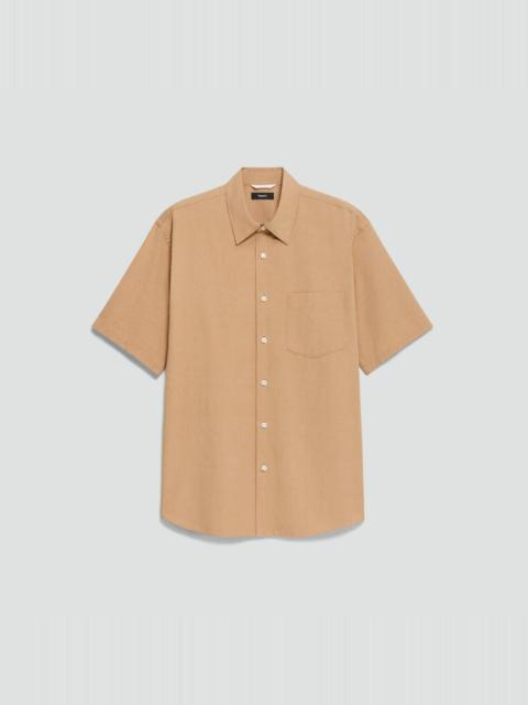 Theory Weekend Short-Sleeve Shirt in Weekend Cotton