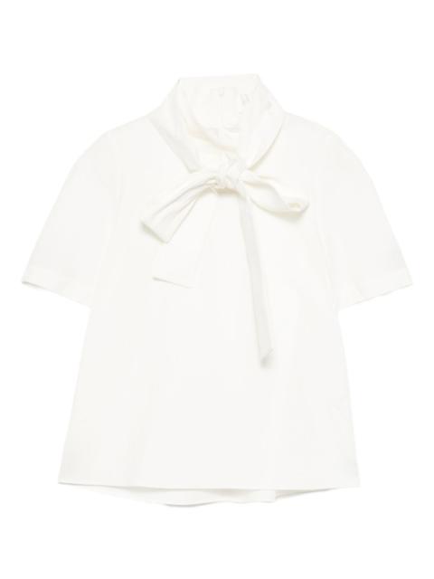 SHUSHU/TONG bow tie short-sleeved top