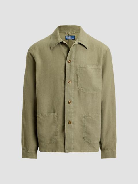 Polo Ralph Lauren Men's Linen Utility Jacket - Sage Green