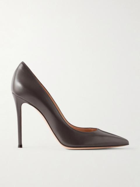 Gianvito Rossi Gianvito 105 leather pumps Dark brown