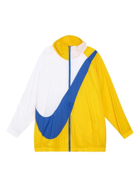 (WMNS) Nike Sportswear Swoosh Woven Jacket Yellow BV3686-743