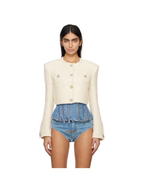 GCDS Off-White Cropped Jacket