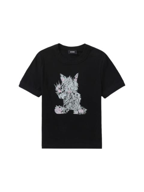Monster graphic-print cotton T-shirt