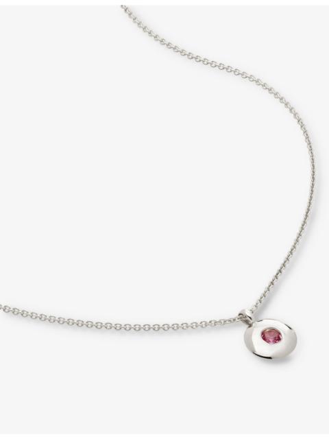 MONICA VINADER October Birthstone sterling-silver necklace