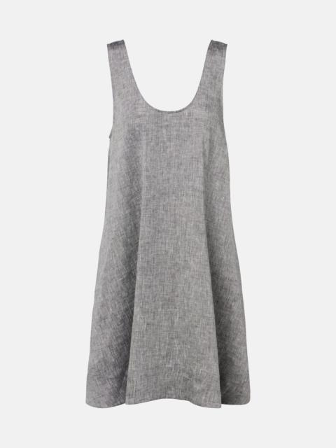 ASCENO Sicily linen minidress