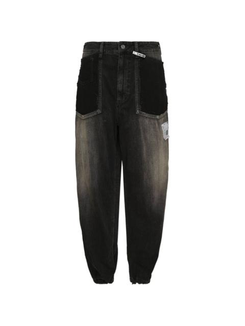 Maison MIHARAYASUHIRO cut-off panelled jeans