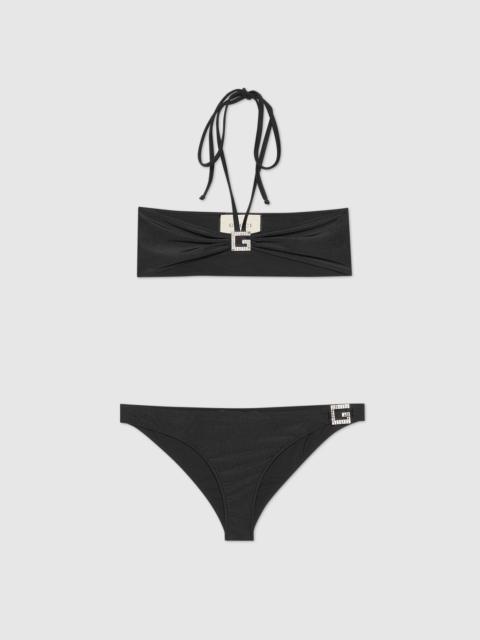 GUCCI Bikini with crystal Square G details