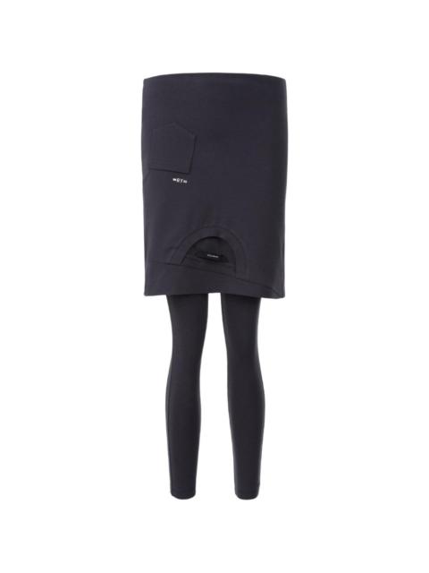 pushBUTTON pocket detail skirt leggings