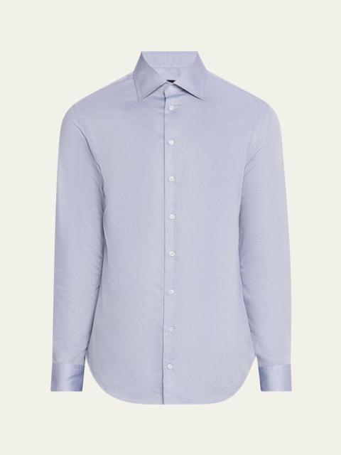 GIORGIO ARMANI Men's Cotton Micro-Dot Dress Shirt