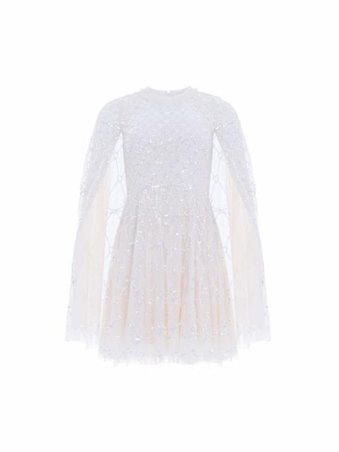Needle & Thread Heart Lattice Micro Mini Dress