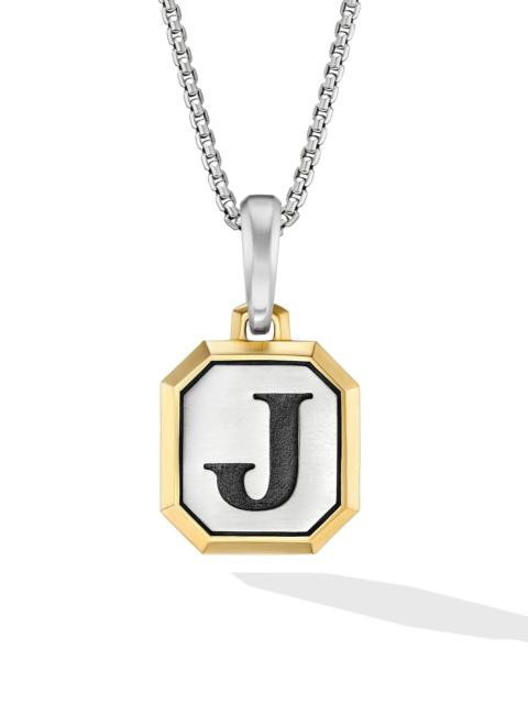 DAVID YURMAN Men's Initial Amulet in Sterling Silver - J Silver