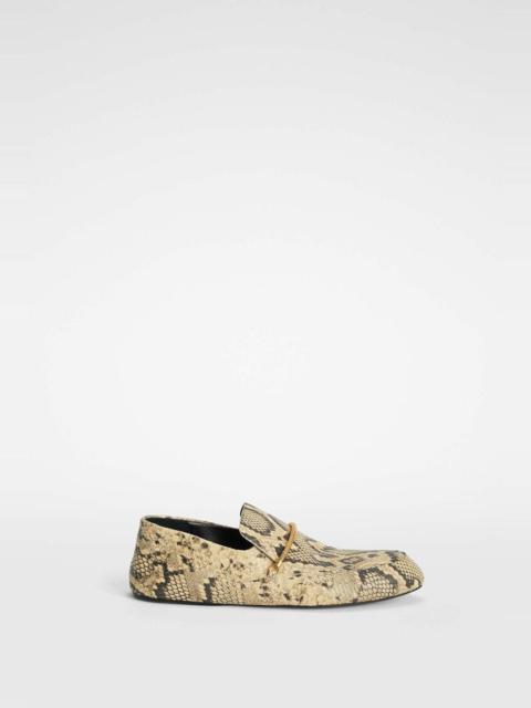 Jil Sander Snake Loafers