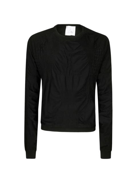 ROA ruched-detail T-shirt