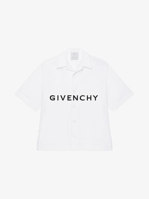 GIVENCHY BOXY FIT HAWAIIAN SHIRT IN POPLIN