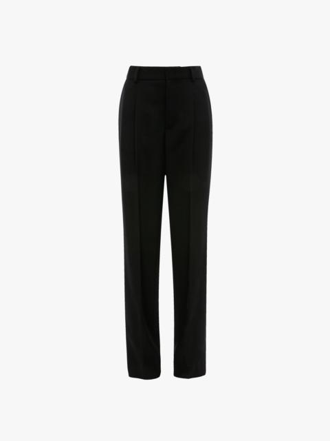 Straight Leg Tailored Trouser In Black