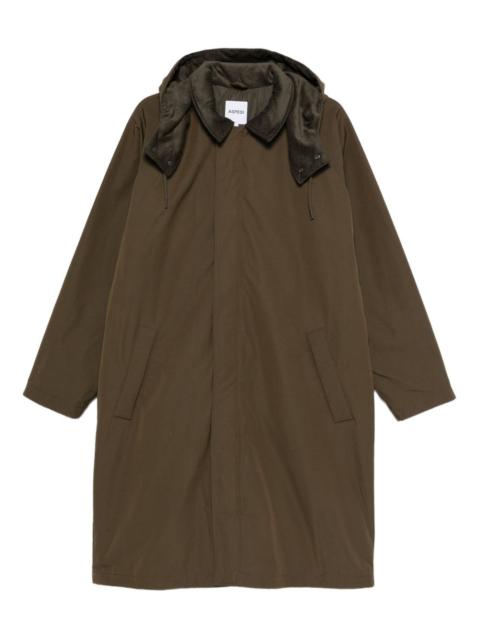 Aspesi corduroy-trim hooded coat