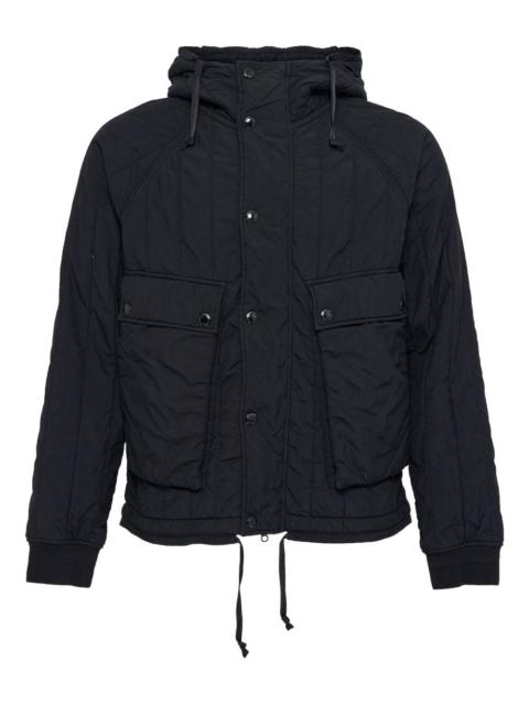C.P. Company goggle hooded quilted jacket