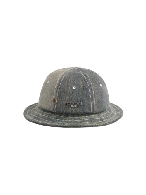 Marine Serre Regenerated Denim Bell Hat