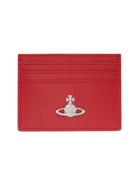 Vivienne Westwood Red Flat Card Holder