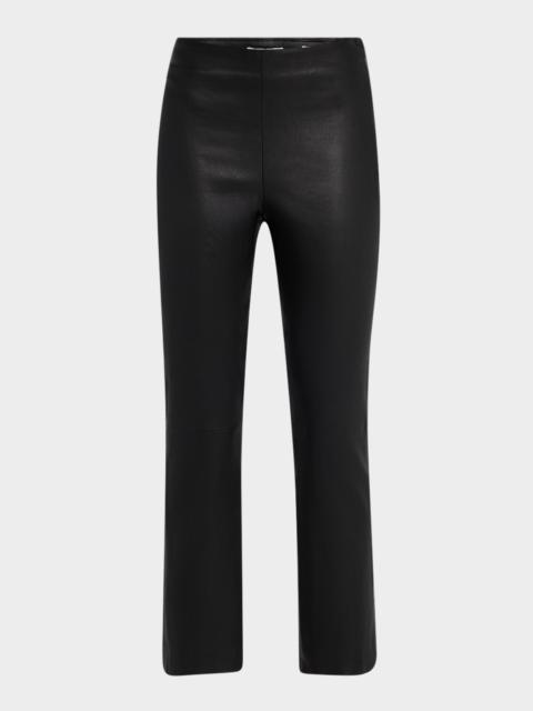Vince Slim Cropped Leather Pants