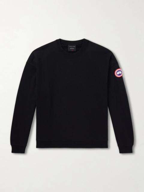 Canada Goose Rove Logo-Embroidered Cotton-Jersey Sweater