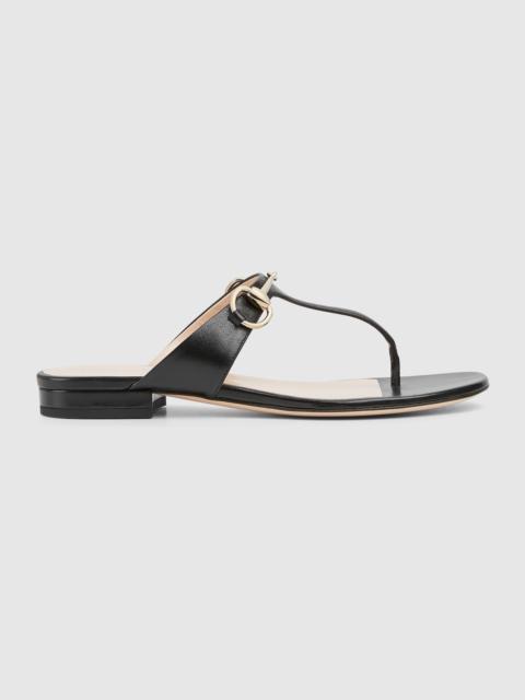 GUCCI Women's thong sandal with Horsebit