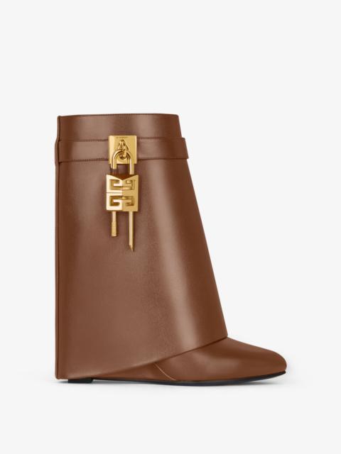 Givenchy SHARK LOCK ANKLE BOOTS IN LEATHER