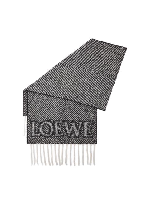 Loewe LOEWE scarf in alpaca and wool blend