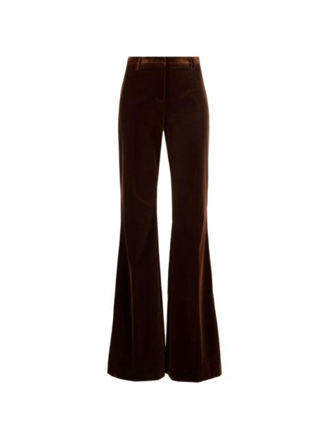 Etro velvet flared trousers